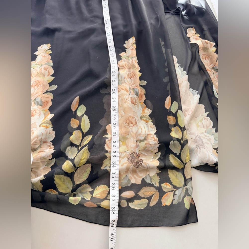 Blugirl Sheer Floral Maxi Skirt | Flowing Designer Skirt | Size D34 (US 4) - Picture 17 of 17